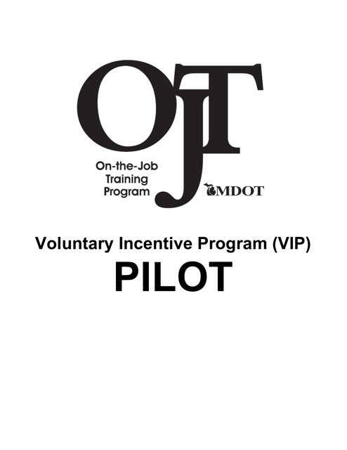 On-The-Job Training Voluntary Incentive Program Designated Contractor Form - Michigan