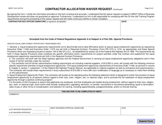 Form 0343 Contractor Allocation Waiver Request - on-The-Job Training (Ojt) Program - Michigan, Page 6