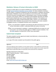 State Complaint Model Form - Michigan, Page 4