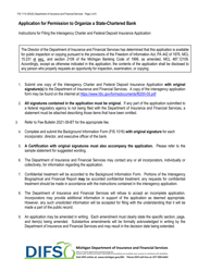 Form FIS1110 Application for Permission to Organize a State-Chartered Bank - Michigan, Page 2