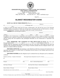 Application for Bonded Weighmaster&#039;s Business License - Mississippi, Page 5