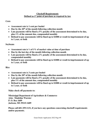 Application for Grain Dealer License - Mississippi, Page 5