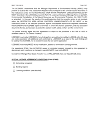 Form 3760 Environmental License Agreement - Michigan, Page 2