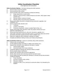 Utility Coordination Checklist - Local Agencies and Consultants - Michigan, Page 2