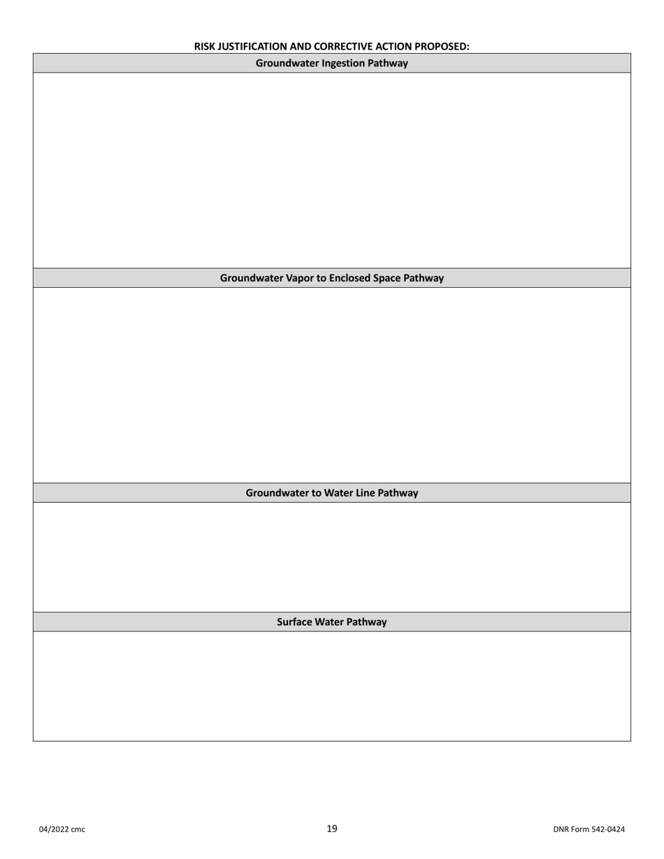DNR Form 542-0424 Tier 2 Bedrock Report Form - Iowa, Page 7