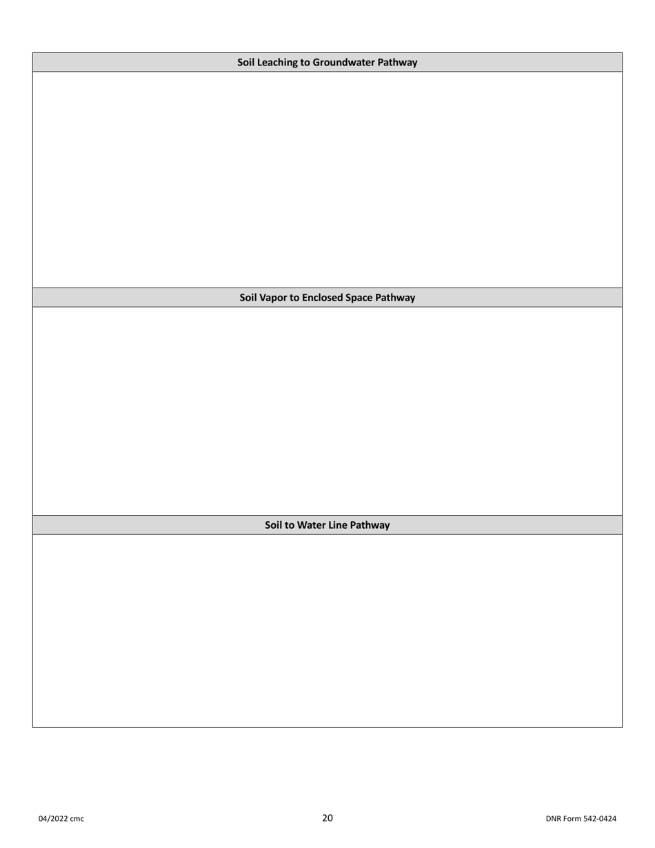 DNR Form 542-0424 Tier 2 Bedrock Report Form - Iowa, Page 8