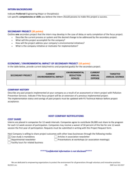 DNR Form 542-0337 Pollution Prevention Intern Project Request - Iowa, Page 3