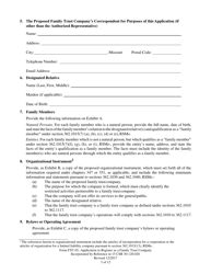 Form FTC-01 Application to Register as a Family Trust Company - Missouri, Page 3