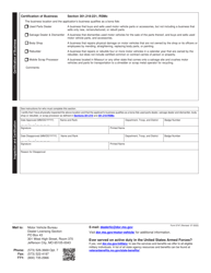 Form 5747 Inspection and Certification for Missouri Salvage Business License - Missouri, Page 2