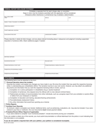 Form MO375-1097 Petition for Prelicensure Criminal History Determination - Missouri, Page 2