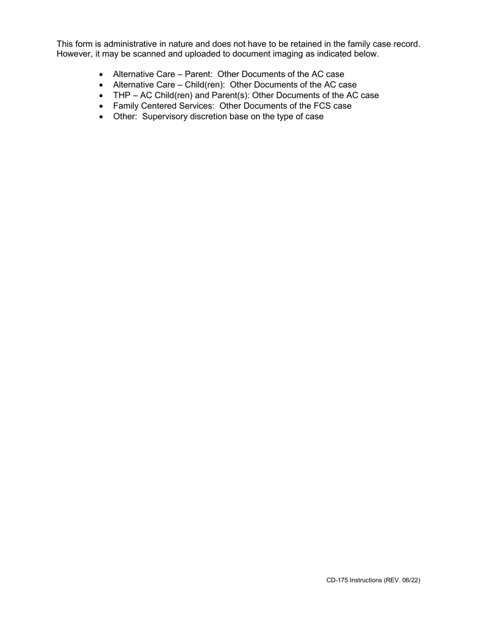 Instructions for Form CD-175 Service Worker / Case Transfer Request - Missouri, Page 4