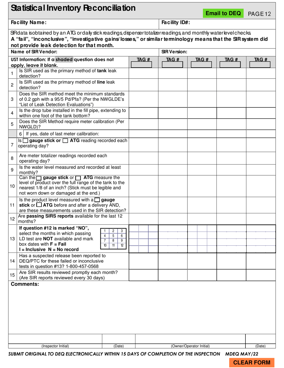 Page 12 Statistical Inventory Reconciliation - Montana, Page 1