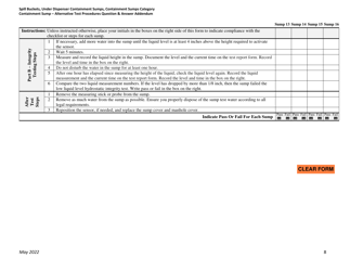 Form for Documenting Compliance With Low Liquid Level Ust Containment Sump Testing Procedures - Montana, Page 8
