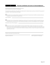 Form HCA13-365 Hysterectomy Consent Form - Washington, Page 2