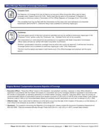 VWC Form 16A Officer/Manager Rejection of Coverage - Virginia, Page 2