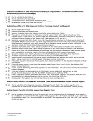 Form FAM062 Parentage Judgment Reject Sheet (Family Law) - County of Los Angeles, California, Page 2