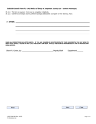 Form FAM062 Parentage Judgment Reject Sheet (Family Law) - County of Los Angeles, California, Page 3
