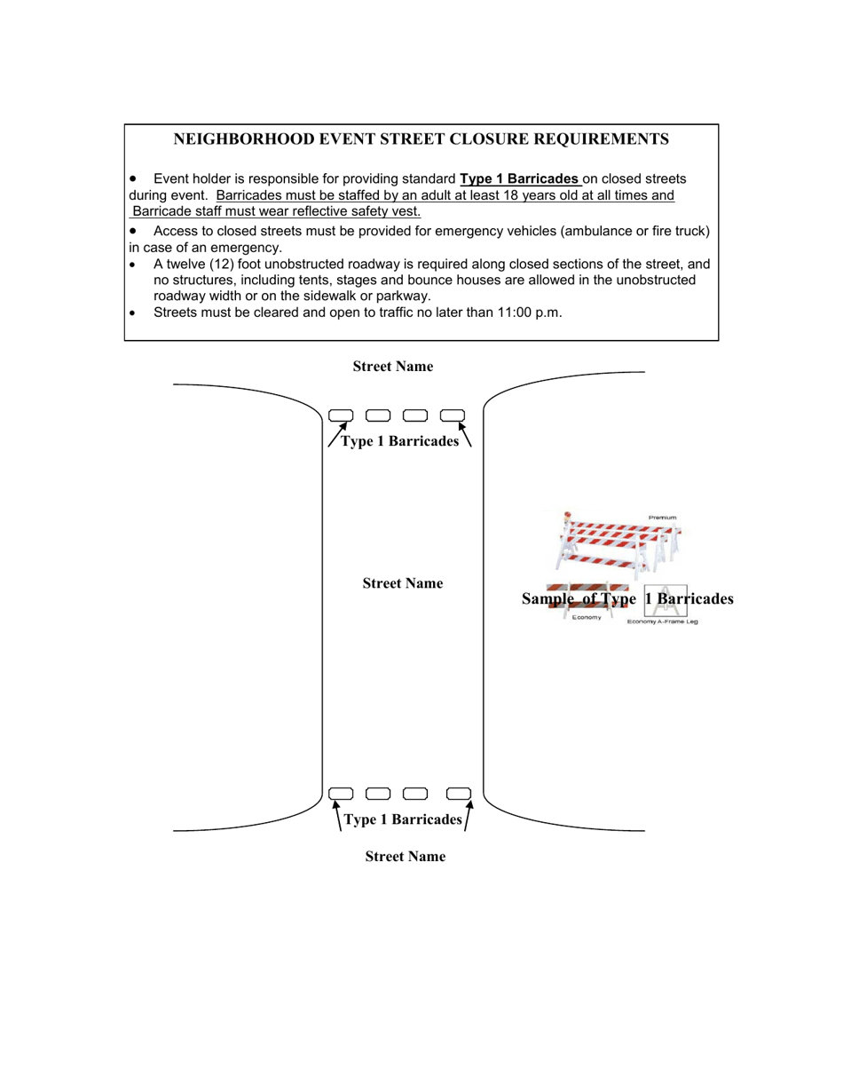 Neighborhood Block Party Application - City of Fort Worth, Texas, Page 5