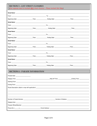 Outdoor Events Application - City of Fort Worth, Texas, Page 2