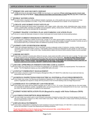 Outdoor Events Application - City of Fort Worth, Texas, Page 3