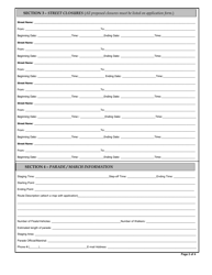 Outdoor Events Application - First Amendment Events - City of Fort Worth, Texas, Page 2