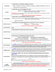 Special Event Application - City of Houston, Texas, Page 3