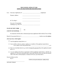 Disclosure Affidavit for Town of Islip Officers or Employees - Town of Islip, New York, Page 2