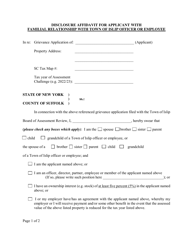 Disclosure Affidavit for Town of Islip Officers or Employees - Town of Islip, New York, Page 3