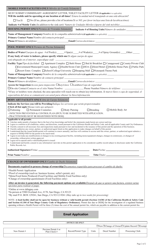 Form DEH:FH-152 Application for Public Health Permit - County of San Diego, California, Page 2