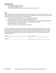 Change of Food Facility Owner Questionnaire - County of San Diego, California, Page 3