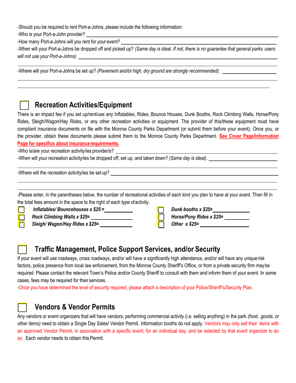 Special Use Application - Monroe County, New York, Page 5