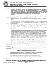 Form PDS-404E Landscape Documentation Package Checklist - County Landscape Architect (Email Submittal) - County of San Diego, California, Page 4
