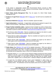 Form PDS-565 Minor Use Permit Applicant's Guide - County of San Diego, California, Page 2