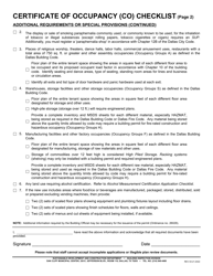 Certificate of Occupancy (Co) Checklist - City of Dallass, Texas, Page 2
