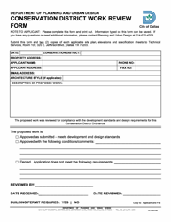 Conservation District Work Review Form - City of Dallas, Texas, Page 4