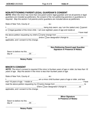 Form UCS-NC2 Name Change and/or Sex Designation Change Petition for Individual Minor (Person Under 18) - New York, Page 4