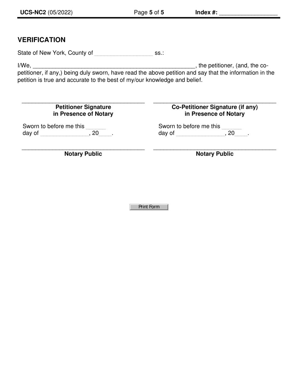 Form Ucs Nc2 Fill Out Sign Online And Download Fillable Pdf New York Templateroller 3348