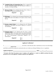 Permit Application Checklist - Town of Patterson, New York, Page 2