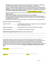 Facility and Park Use Permit Application - City of San Diego, California, Page 2