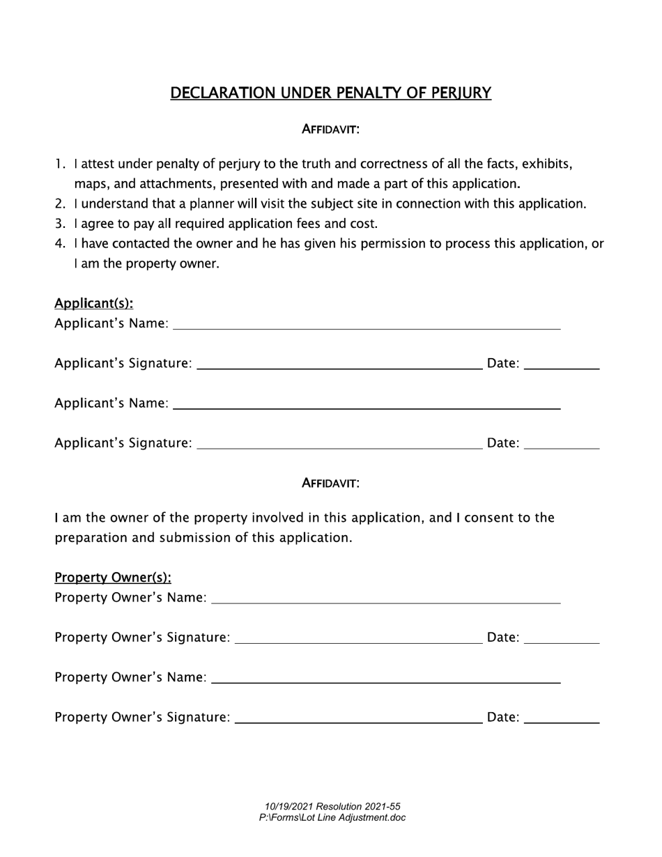 Application for Lot Line Adjustment - City of San Juan Bautista, California, Page 5