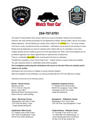 Vehicle Verification Request Form - Williamson County, Texas, Page 2