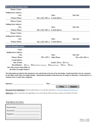 Citizen Complaint Form - City of Fort Worth, Texas, Page 2
