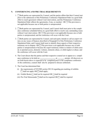 Preliminary Conference Stipulation/Order Contested Matrimonial - New York, Page 12
