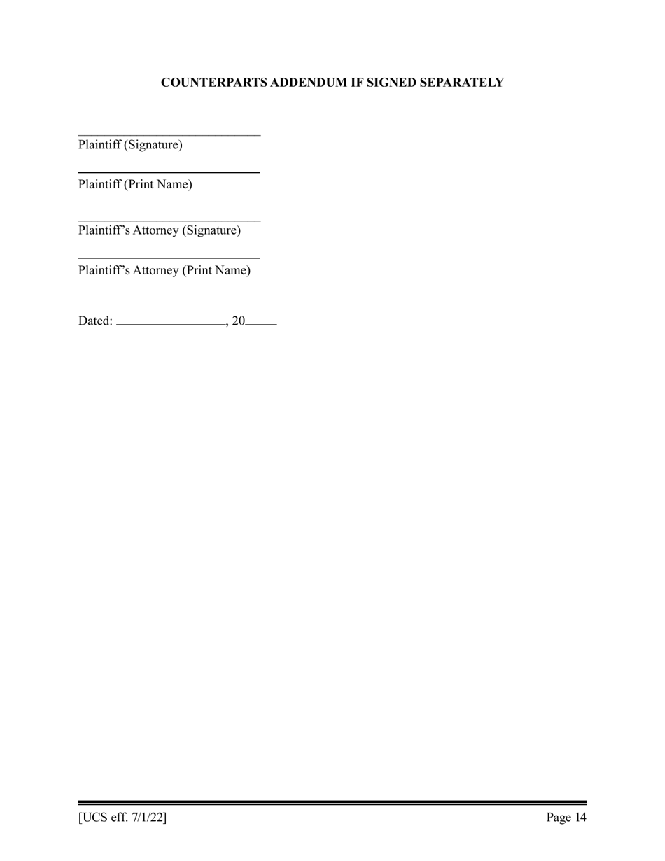 Preliminary Conference Stipulation / Order Contested Matrimonial - New York, Page 14