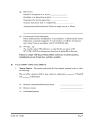 Preliminary Conference Stipulation/Order Contested Matrimonial - New York, Page 7