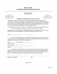 Over the Counter Building Permit Application - Mono County, California, Page 3