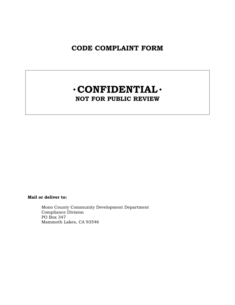 Request for Investigation - Mono County, California, Page 3