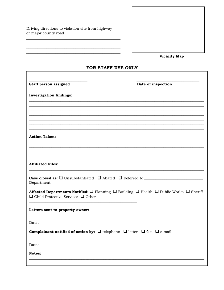 Request for Investigation - Mono County, California, Page 5