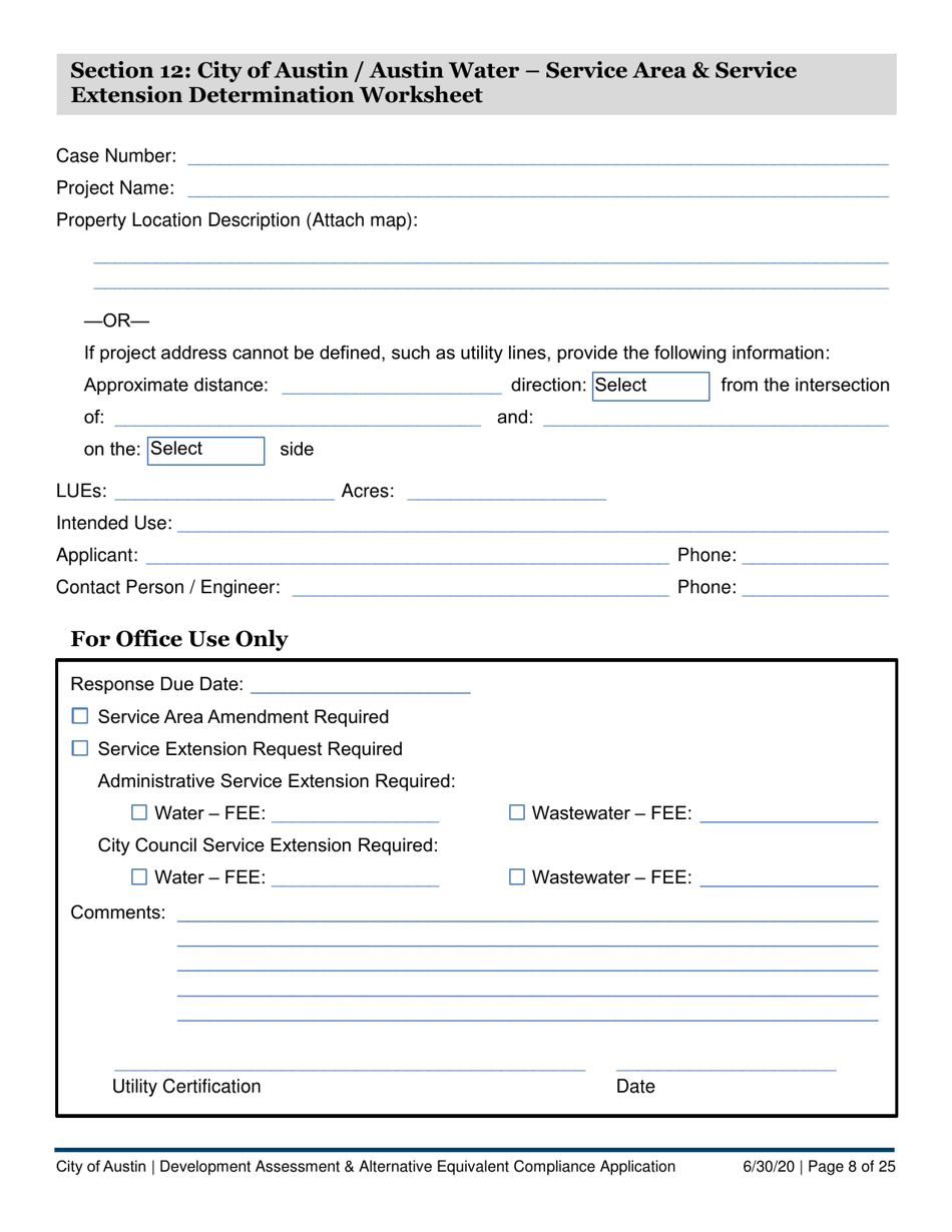 Development Assessment  Alternative Equivalent Compliance Application - City of Austin, Texas, Page 8
