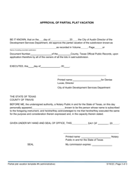 Partial Plat Vacation Administrative Approval - City of Austin, Texas, Page 3